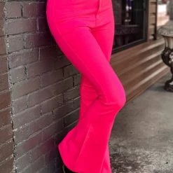 Gypsy Waltz Ropesville Bell Bottoms In Pink