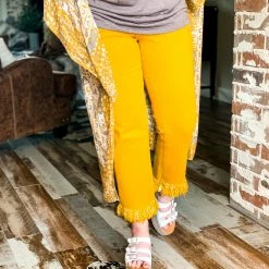 L&B Clearance The Fort Stockton Paants In Mustard