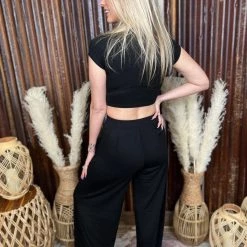 Gypsy Waltz Clothing Huntsville Two Piece Set In Black