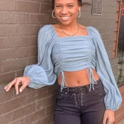 Gypsy Waltz Inez Top In Blue