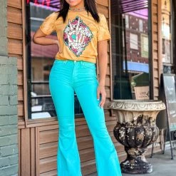 GJG Shenandoah Turquoise Bell Bottoms