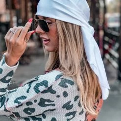 Cap Zone Special Daily Deals SCREENBUSTER Wild Rag Head Scarf In White