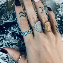 China SCREENBUSTER 8 Stone Turquoise Ring Special Daily Deals