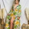 Gypsy Waltz Edgewater Tropical Maxi Romper Clothing