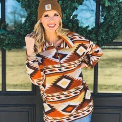 Lovely J Clearance The Archer City Pullover In Rust (S-3X) - FINAL SALE 14 Lovely J Clearance The Archer City Pullover In Rust (S-3X) - FINAL SALE