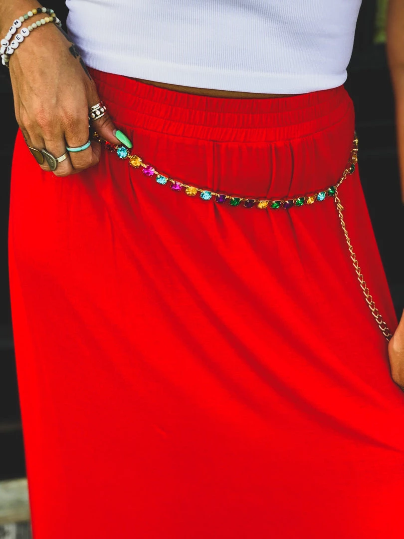 Gypsy Waltz Estelline Rhinestone Belt In Multicolor 9 Gypsy Waltz Estelline Rhinestone Belt In Multicolor