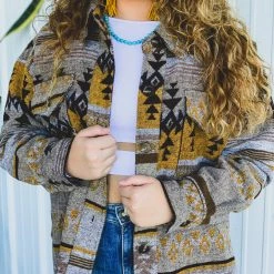 La Miel Clothing The Abilene Shacket In Mustard 35 La Miel Clothing The Abilene Shacket In Mustard