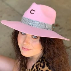HATCO Accessories The Sidewinder Charlie 1 Horse Hat In Pink