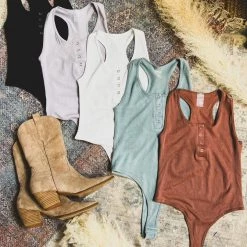 HYFVE Clothing Tyler One Shoulder Top In Khaki