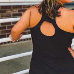 Gypsy Waltz Missouri City Athletic Dress In Black In Curvy New