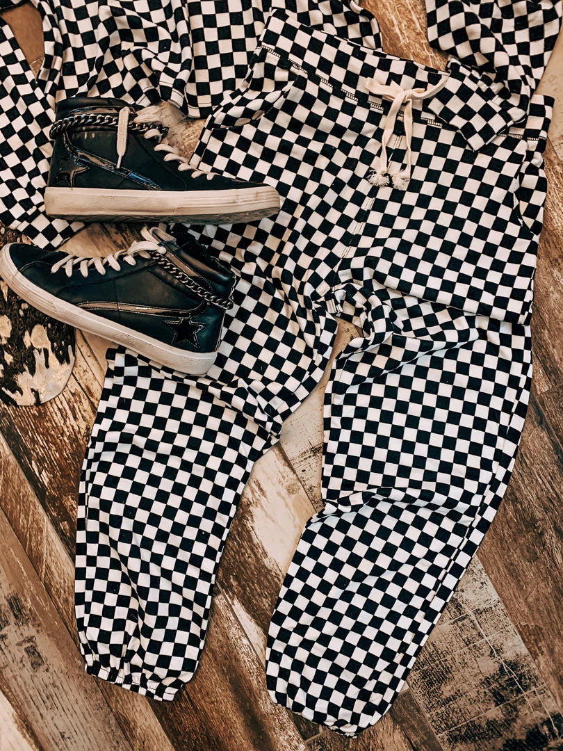 HYFVE Special Daily Deals SCREENBUSTER Black Checkered Joggrs 4 HYFVE Special Daily Deals SCREENBUSTER Black Checkered Joggrs