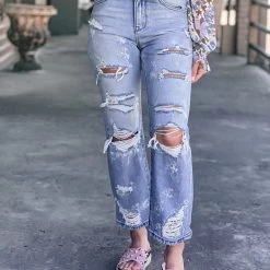 Gypsy Waltz Bayside Vintage Distressed Jean Clothing