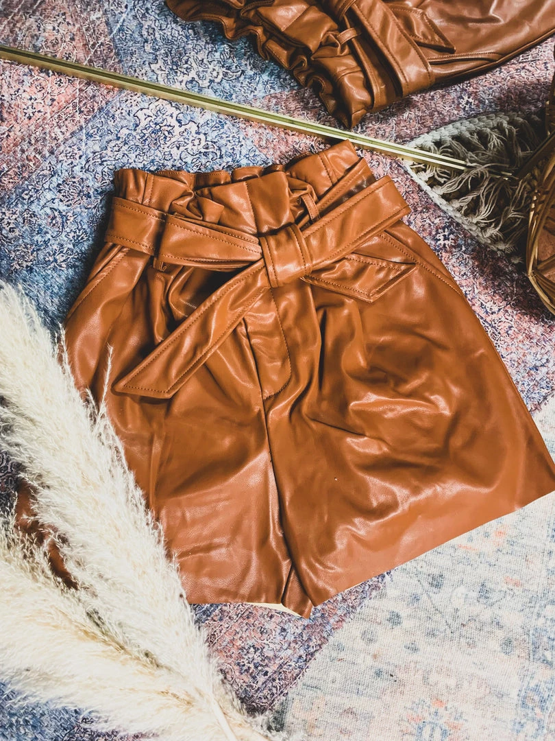 Itssy DAILY DEAL Tie Waist Short In Camel Special Daily Deals 3 Itssy DAILY DEAL Tie Waist Short In Camel Special Daily Deals