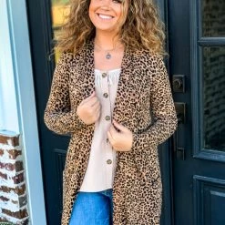 Zenana DAILY DEAL Leopard Print Cardigan Special Daily Deals