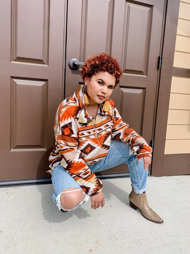 Lovely J Clearance The Archer City Pullover In Rust (S-3X) - FINAL SALE 11 Lovely J Clearance The Archer City Pullover In Rust (S-3X) - FINAL SALE