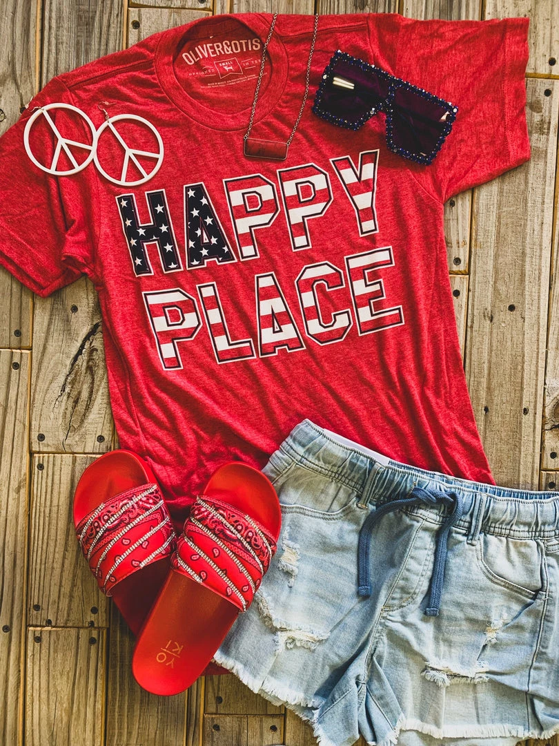 Gypsy Waltz Lakeside Happy Place T-Shirt (S-2X) 3 Gypsy Waltz Lakeside Happy Place T-Shirt (S-2X)