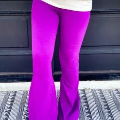 JC + JQ Jeans The Ropesville Bell Bottoms In Purple