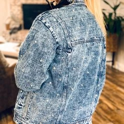 Gypsy Waltz Arlington Rhinestone Denim Jacket Clothing