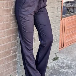 Gypsy Waltz Forsan Linen Pants In Black