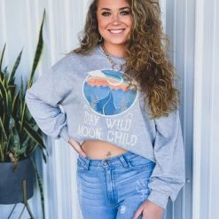 12 PM By MON AMI The Dawson Sweatshirt In Gray Clothing