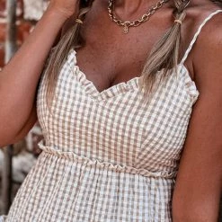 Gypsy Waltz New Wellington Dress In Khaki