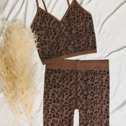 Gypsy Waltz Fairfield Leopard Cami Crop Top New