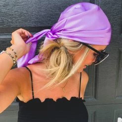 Cap Zone SCREENBUSTER Wild Rag Head Scarf In Lilac Special Daily Deals