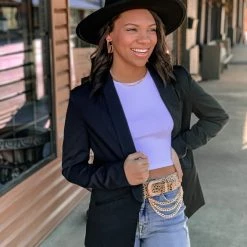 Hidden Brand Stanton Blazer In Black Clothing