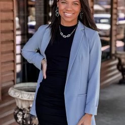 Gypsy Waltz Clothing Florence Blazer In Blue