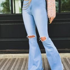 Gypsy Waltz Clothing Distressed Ropesville MAGIC Bell Bottoms (S-3X)