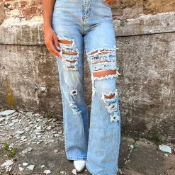 Gypsy Waltz New Owl Ranch Distressed Pants 33 Gypsy Waltz New Owl Ranch Distressed Pants