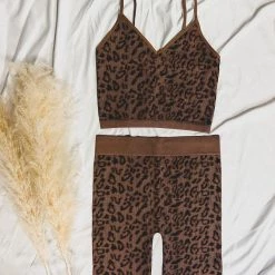 Gypsy Waltz Fairfield Leopard Cami Crop Top New