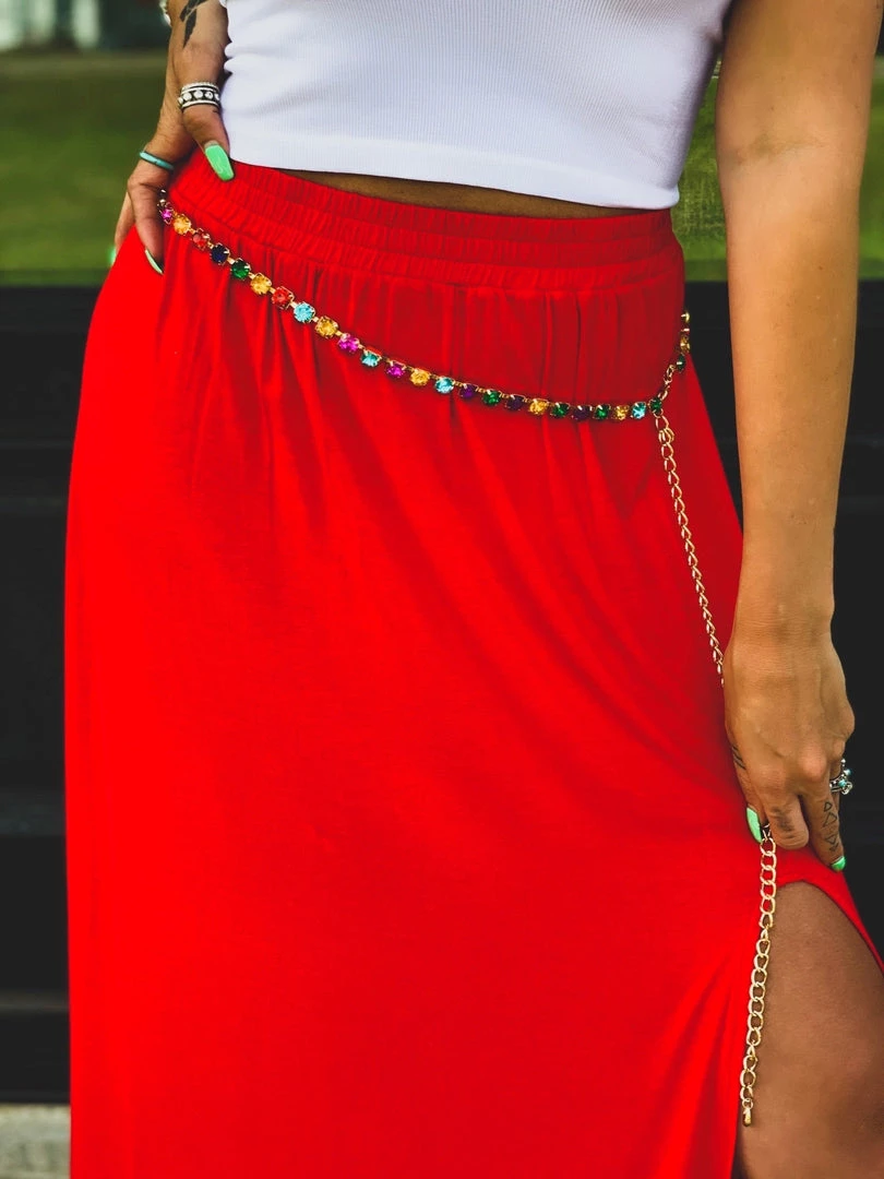 Gypsy Waltz Estelline Rhinestone Belt In Multicolor 8 Gypsy Waltz Estelline Rhinestone Belt In Multicolor