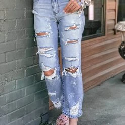 Gypsy Waltz Bayside Vintage Distressed Jean Clothing