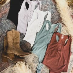 Gypsy Waltz Hondo Button Down Body Suit (5 Colors) Tops