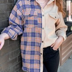Gypsy Waltz Noonday Plaid Shacket Top Clothing