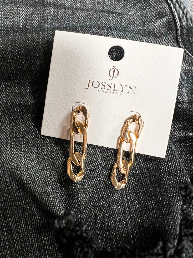 Gypsy Waltz Ingram Gold Chain Link Earring 3 Gypsy Waltz Ingram Gold Chain Link Earring