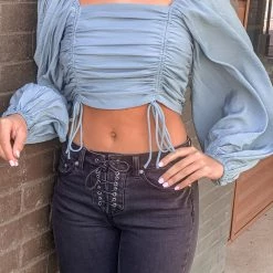 Gypsy Waltz Inez Top In Blue