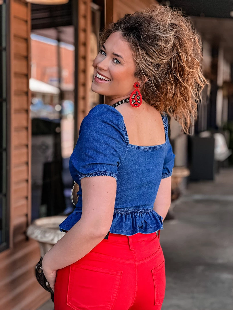 Shop Iris Basic Clothing Bailey Denim Crop Top 4 Shop Iris Basic Clothing Bailey Denim Crop Top