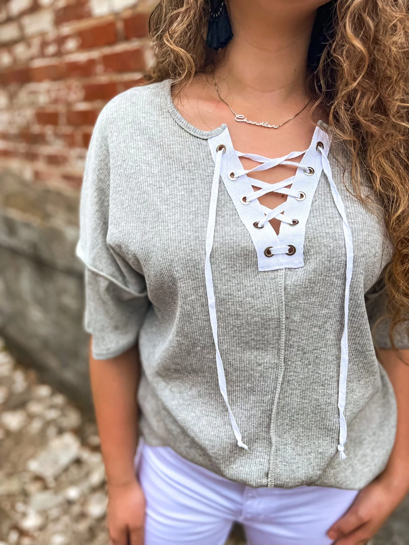 Gypsy Waltz Parker Lace Up Top Clothing 10 Gypsy Waltz Parker Lace Up Top Clothing