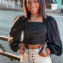 HYFVE The Inez Top In Black Clothing