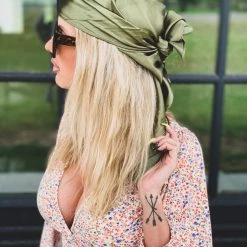 Cap Zone Special Daily Deals SCREENBUSTER Wild Rag Head Scarf In Olive