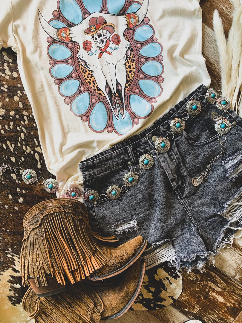 Anzell SCREENBUSTER Turquoise ROUND Concho Bellt Special Daily Deals 4 Anzell SCREENBUSTER Turquoise ROUND Concho Bellt Special Daily Deals