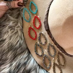 Bosuk Jewelry Special Daily Deals SCREENBUSTER Beaded Ornament Shape Earrings