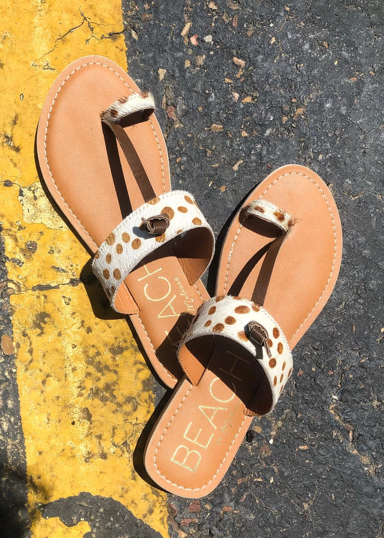 Matisse Footwear Clearance The Miami Sandl In Brown Spot Cowhide 5 Matisse Footwear Clearance The Miami Sandl In Brown Spot Cowhide