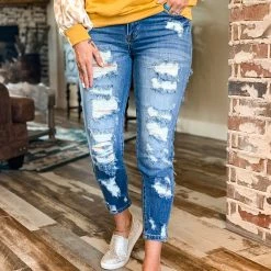 Cest Toi Clearance The Danbury Denim Skinnies In Dark Wash