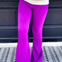 JC + JQ Jeans The Ropesville Bell Bottoms In Purple