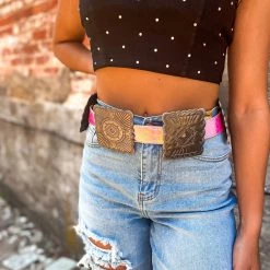 Gypsy Waltz McQueeney Pink Concho Belt