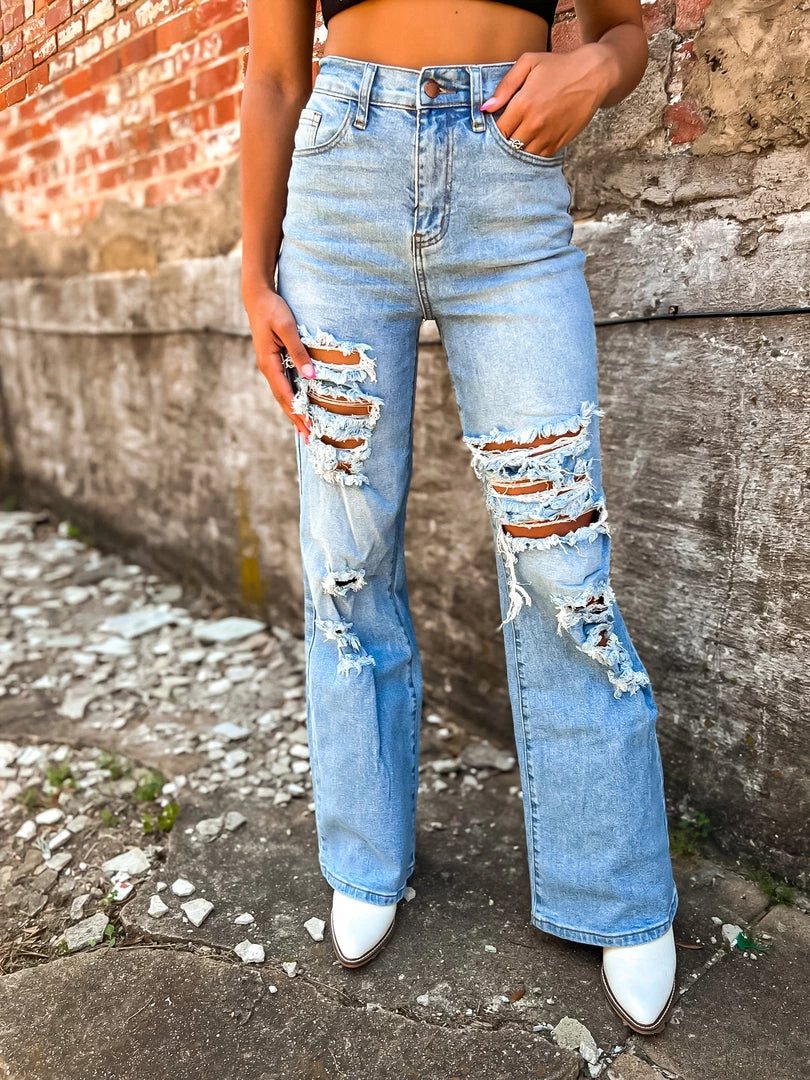 Gypsy Waltz New Owl Ranch Distressed Pants 3 Gypsy Waltz New Owl Ranch Distressed Pants