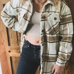 Style Melody The Lipan Shacket In Tan Clothing